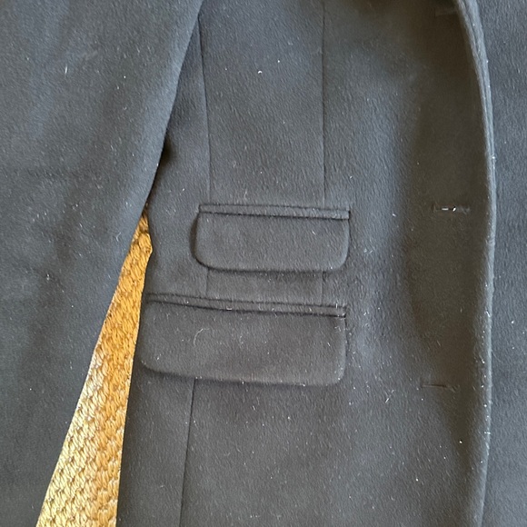 J. Crew Black Vintage 100% Wool Coat - Picture 3 of 14